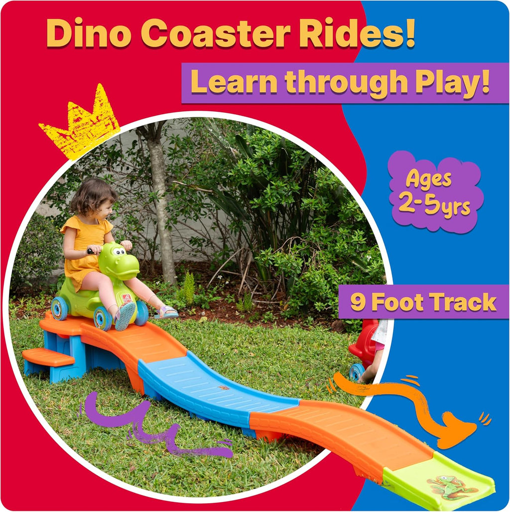 Dino Dash Up & Down Roller Coaster Kids Ride On Toy