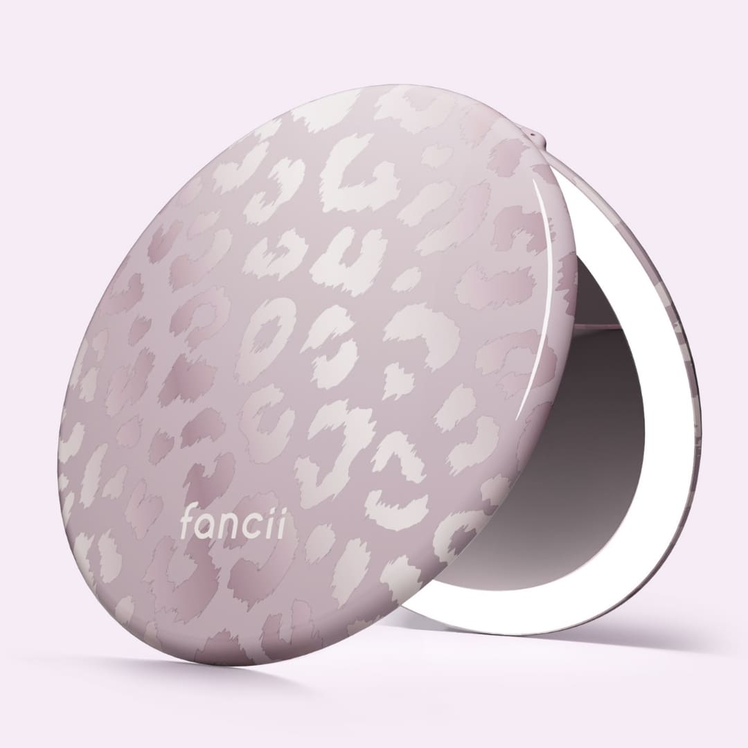 Taylor LED Compact Mirror | Cosmic Leopard